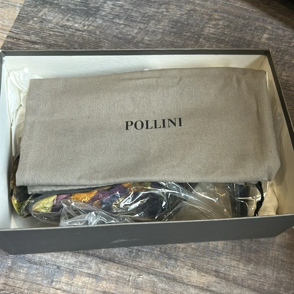 Pollini Italian Floral Heels Size 39 1/2 Floral
